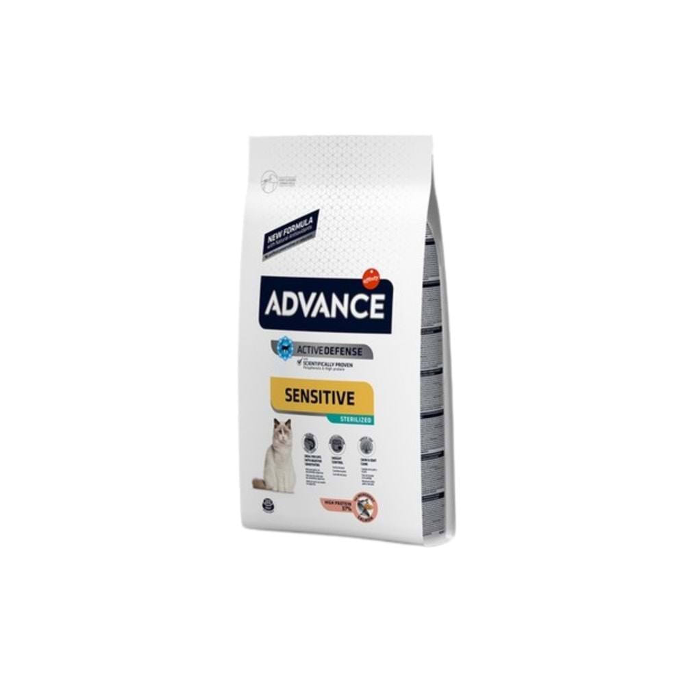 ADVANCE Sensitive Somonlu Kısırlaştırılmış Kedi Maması 1,5 Kg