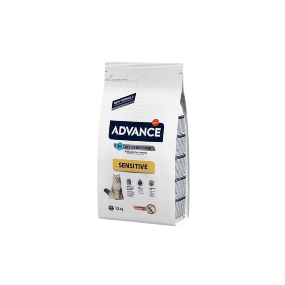 ADVANCE Sensitive Somonlu Yetişkin Kedi Maması 1,5 Kg