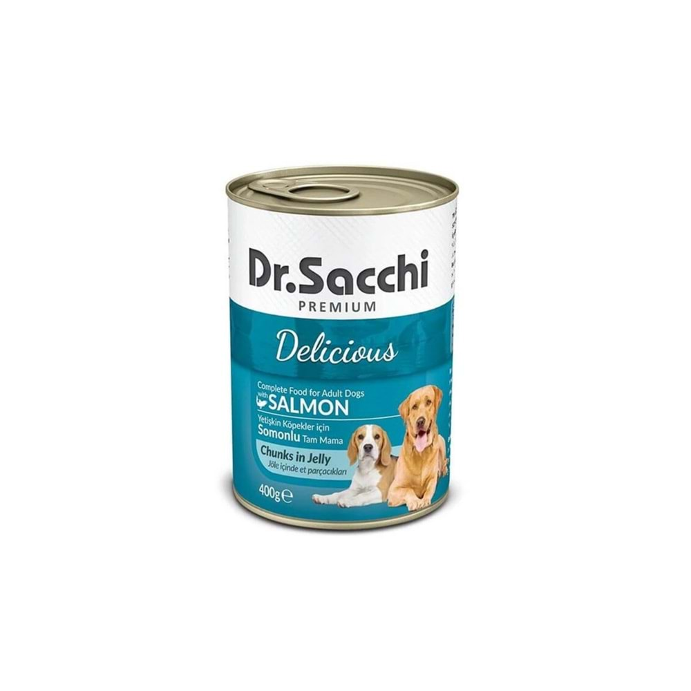 DR.SACCHI KONSERVE KÖPEK SOMONLU 400GR