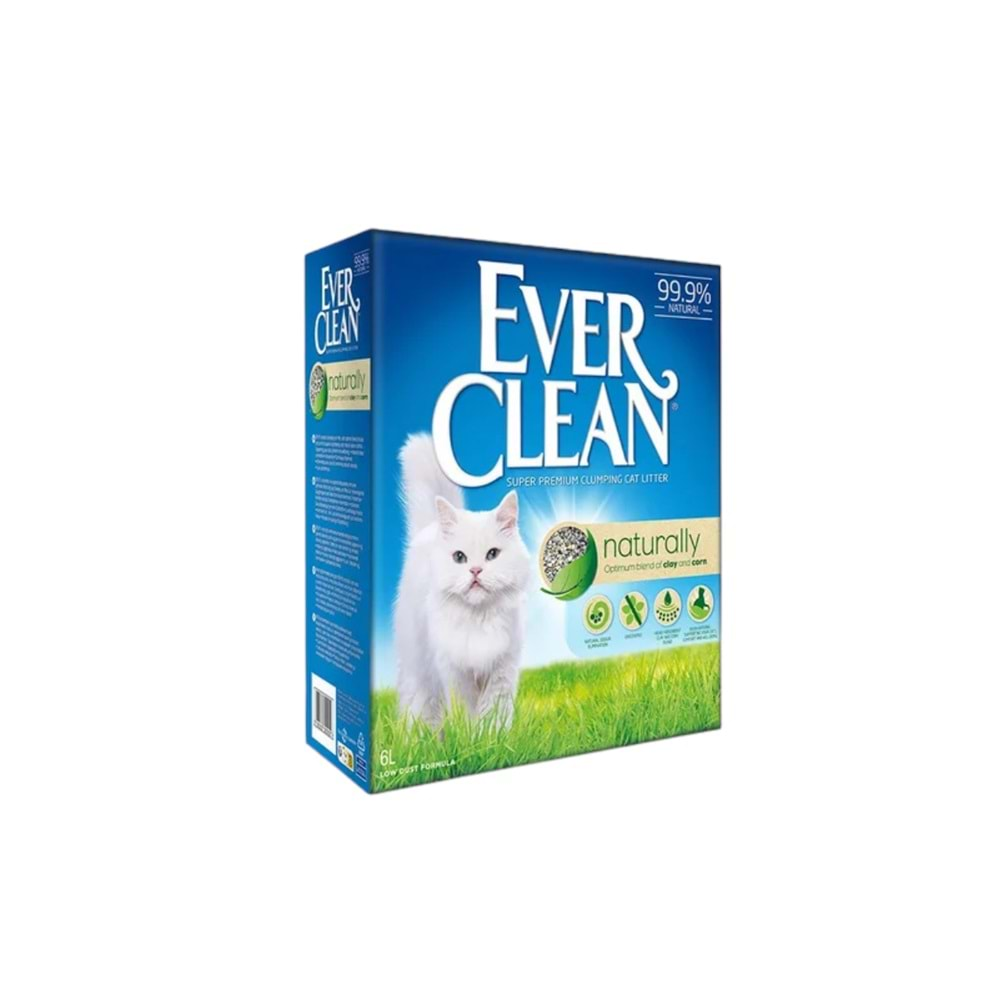 EVER CLEAN Naturally Topaklaşan Kedi Kumu 10 LT