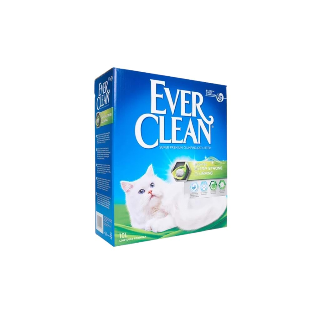 EVER CLEAN Strong Scented Ekstra Güçlü Kokulu Kedi Kumu 10 LT