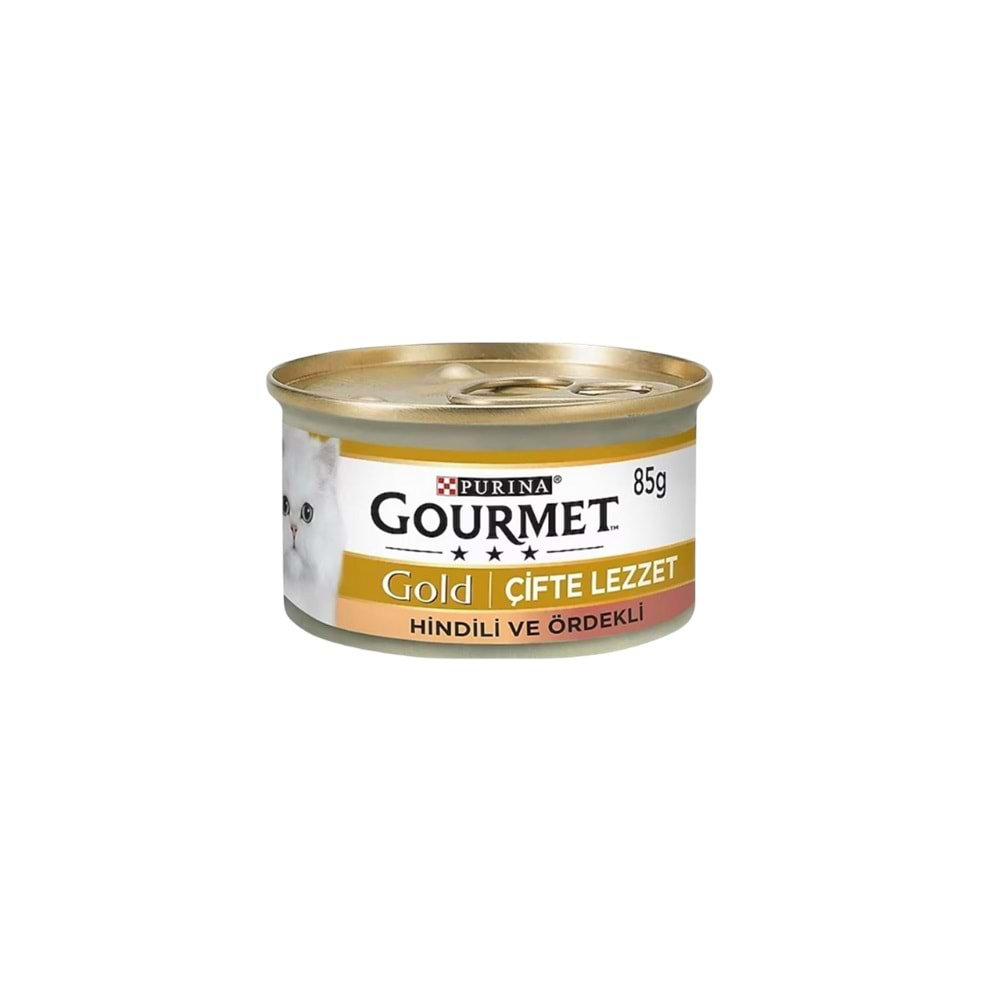 GOURMET Gold Çifte Lezzet Hindi & Ördek Yaş Kedi Konservesi 85gr