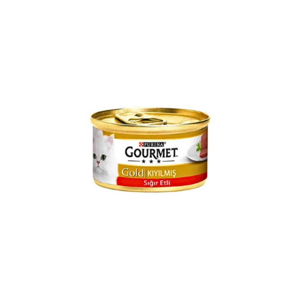 GOURMET Gold Kıyılmış Sığır Etli Kedi Konservesi 85gr
