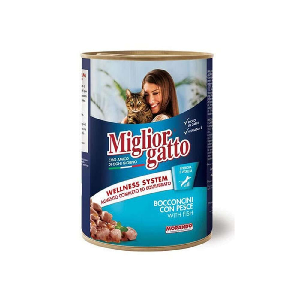 Miglior Gatto Balıklı Kedi Konservesi 405 Gr