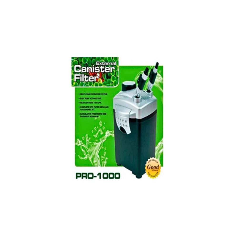 AQUAMASTER Pro1000 Dış Filtre 3 Sepet 1000L/H