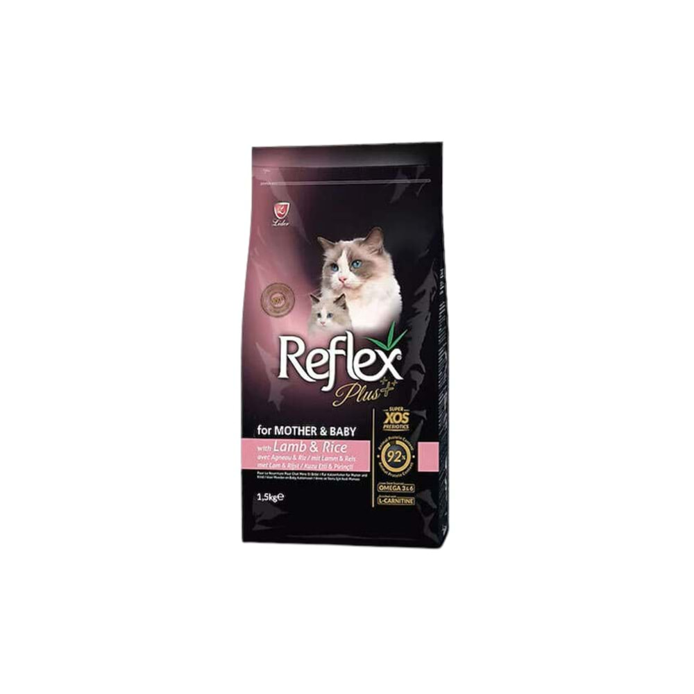 REFLEX Plus Kuzu Etli Anne&Yavru Kedi Maması 1,5 KG