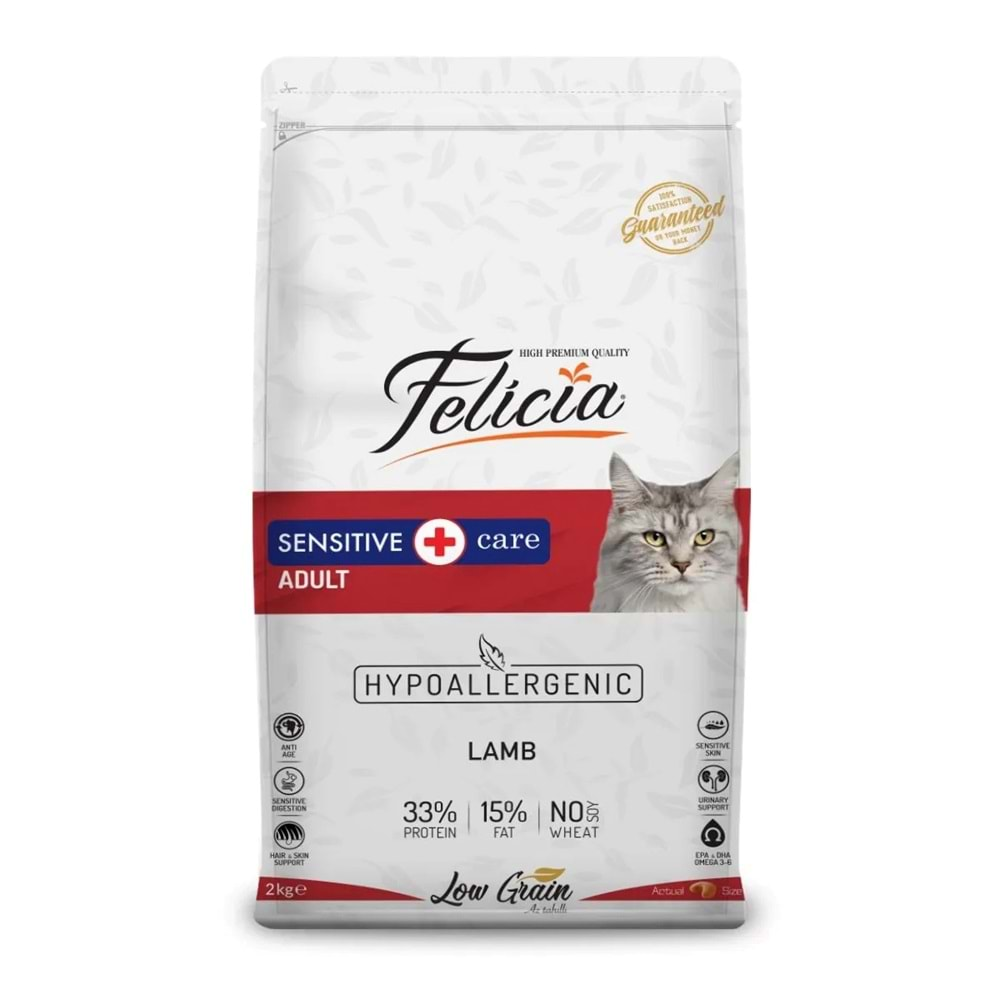 FELICIA Yavru Kuzu Etli Az Tahıllı Kedi Maması 12 Kg