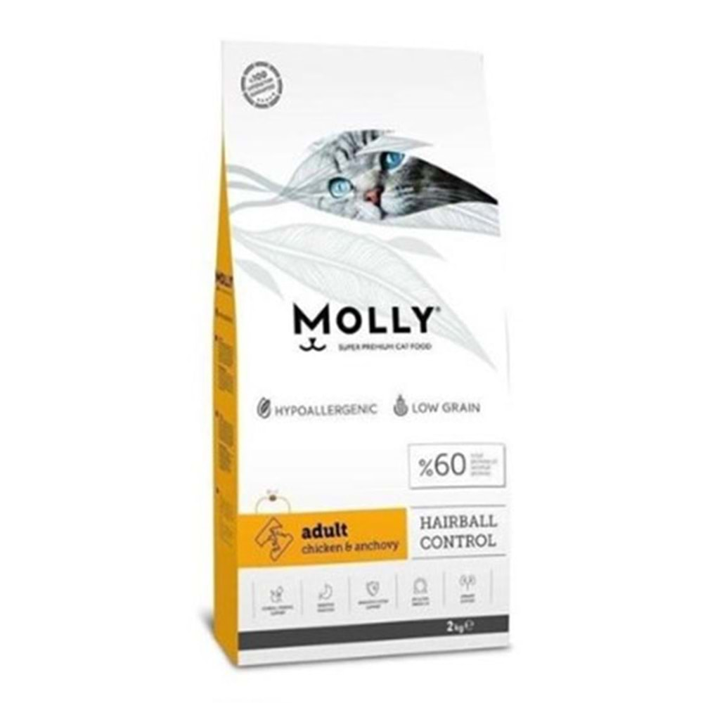 MOLLY Tavuklu & Hamsili Yetişkin Kedi Maması 2 Kg