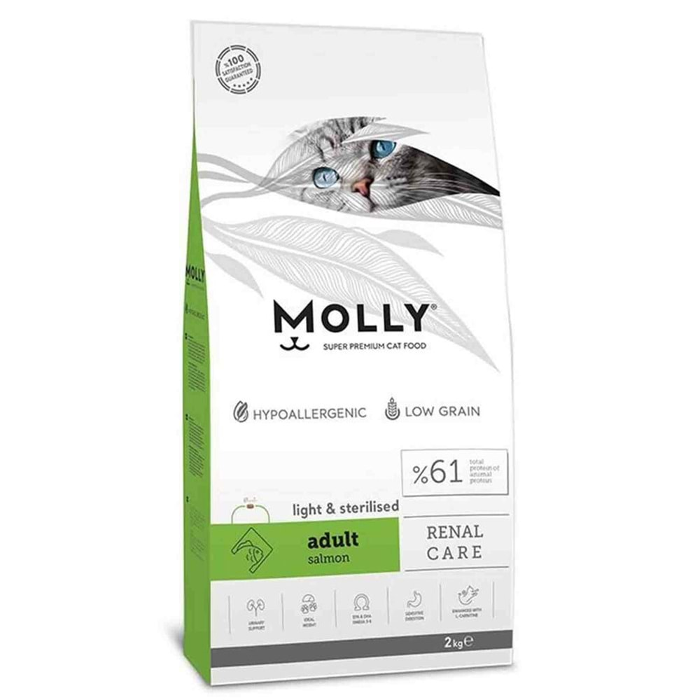 MOLLY Somonlu Yetişkin Kısır Kedi Maması 2 Kg