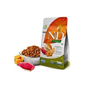 N&D Pumpkin Tahılsız Ördekli & Kavunlu ve Balkabaklı Yetişkin Kedi Maması 1,5 Kg