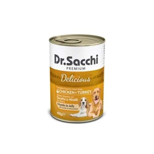 DR.SACCHI KONSERVE KÖPEK TAVUK HİNDİ 400GR