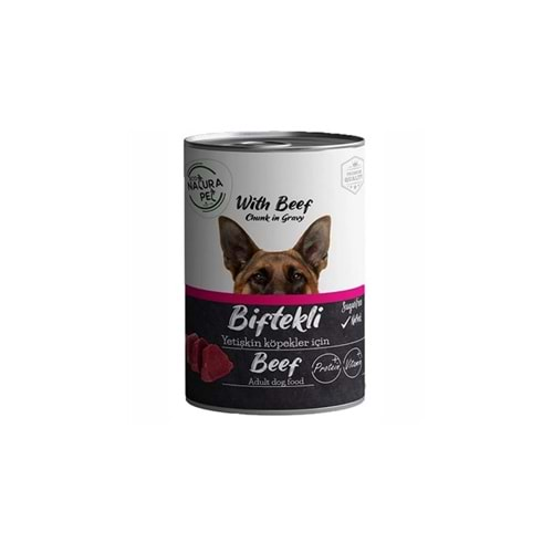 ECO NATURA Pet Biftekli Yetişkin Köpek Konservesi Gravy 400 Gr