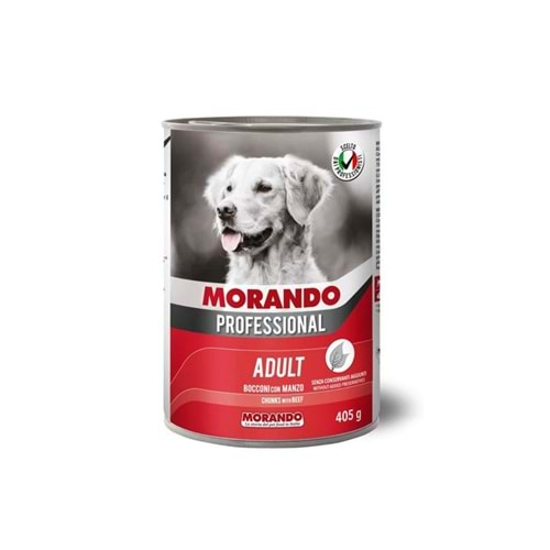 Morando Biftekli Köpek Konservesi Parça Etli 405gr