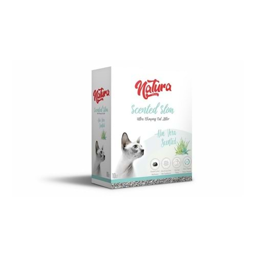 NATURA Scented Slim Aloe vera Özlü Bentonit Kedi Kumu 10 lt