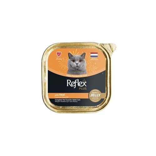 REFLEX Plus Jöle İçinde Parça Dana Etli Yetişkin Kedi Konservesi 85gr