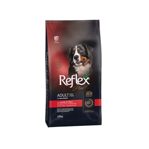 REFLEX Plus Kuzulu Orta ve Büyük Irk Yetişkin Köpek Maması 18 Kg