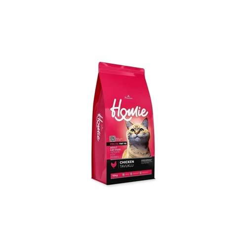 HOMIE PRO28/FAT13 Premium Tavuklu Yetişkin Kedi Maması 15 Kg