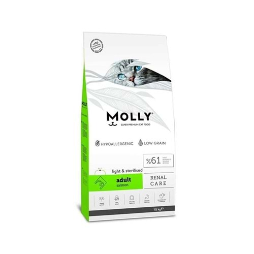 MOLLY Somonlu Yetişkin Kısır Kedi Maması 15 Kg