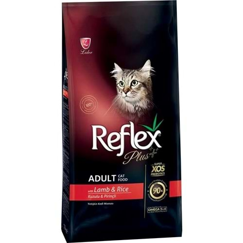 REFLEX Plus Kuzu&Pirinc Yetişkin Kedi Maması 1,5 KG