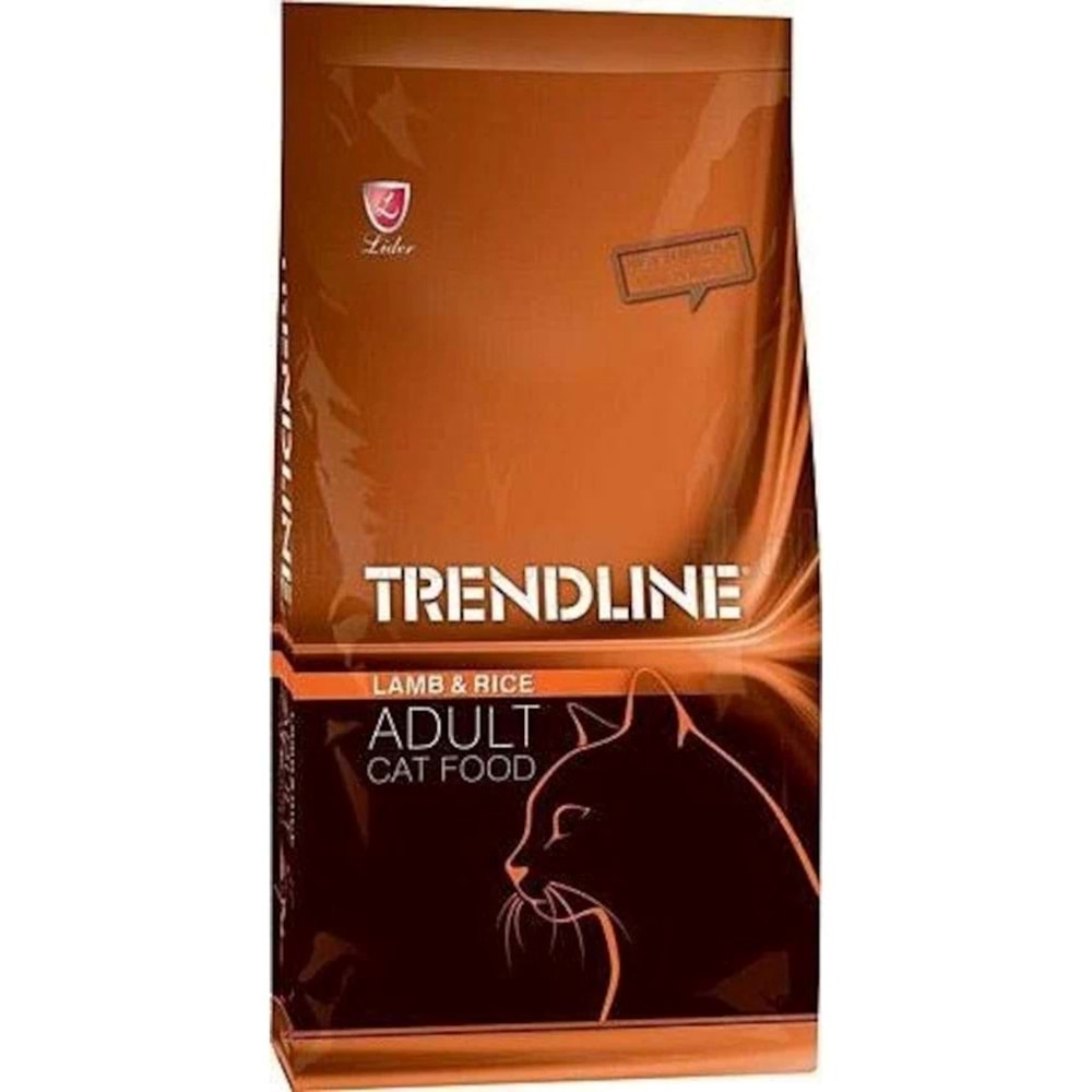 TRENDLINE Kuzu Etli Pirinçli Yetişkin Kedi Maması 15 KG